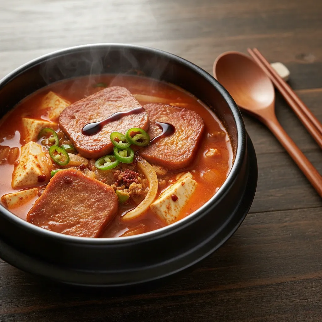 류수영 스팸 순두부찌개