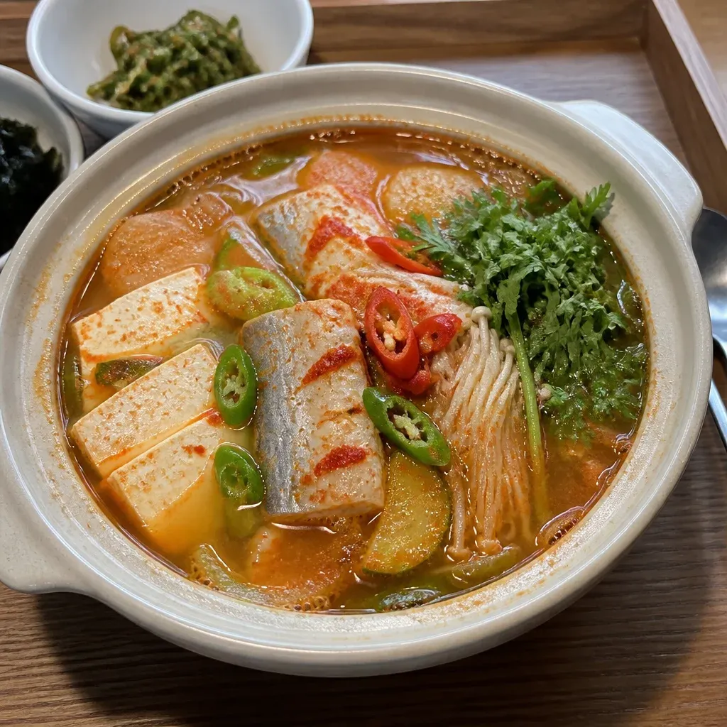 시장에서 산 갈치로 끓이는 보글보글 갈치찌개