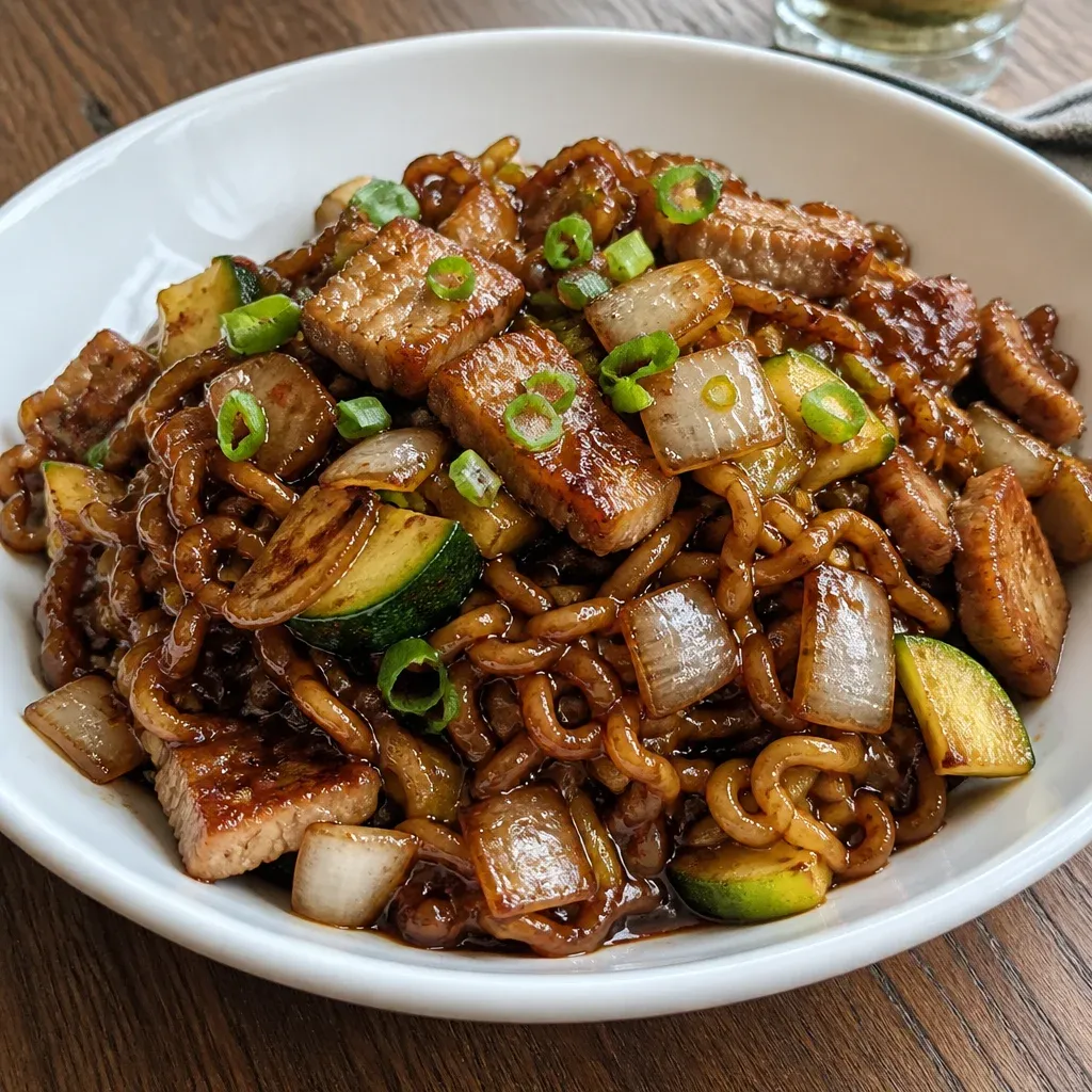 중식당 간짜장 스타일 짜파게티