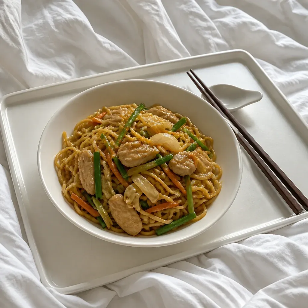 치킨 로메인 (중식 볶음면)