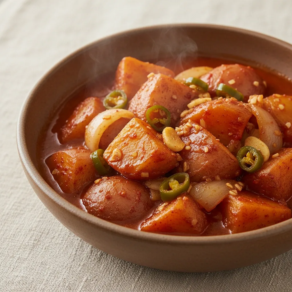 꽁치 시래기 감자찜