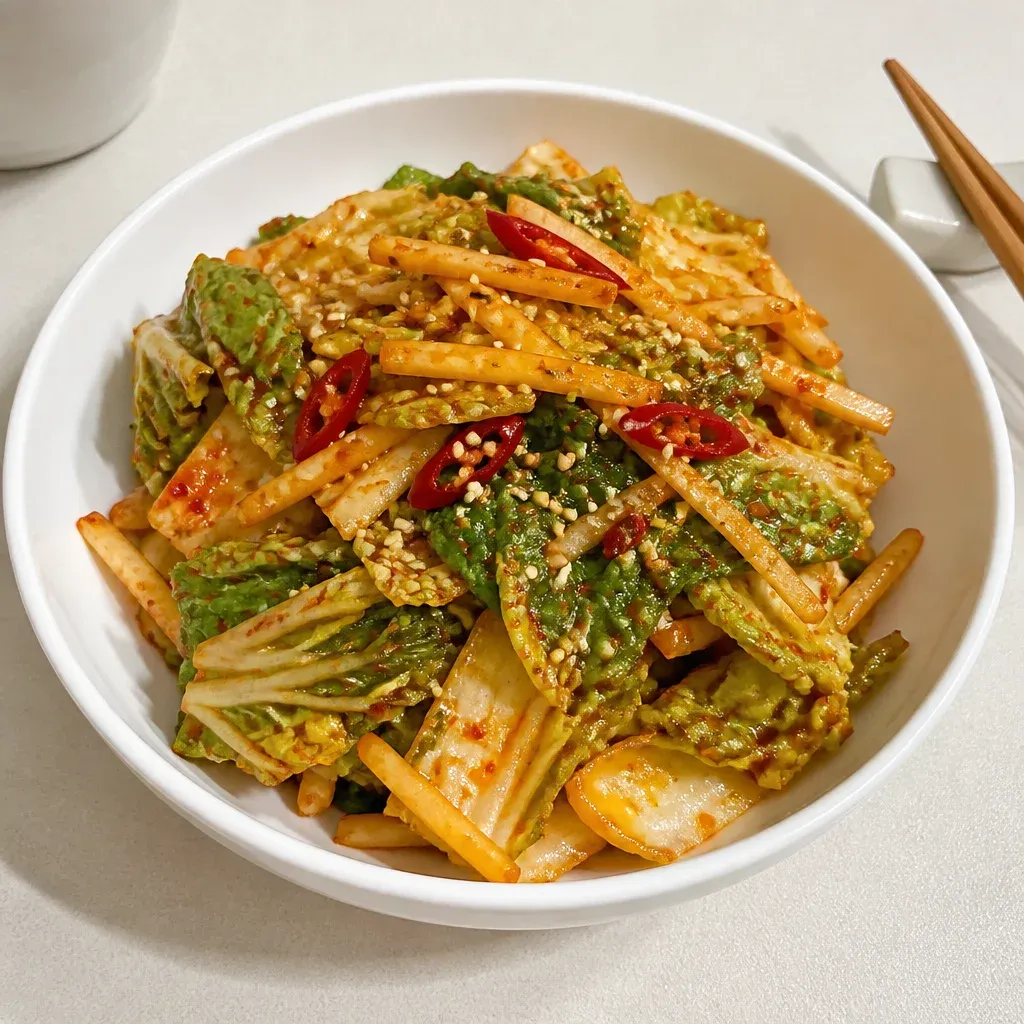 참나물 사과무침