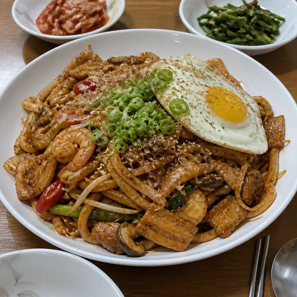 매콤 고추장 불고기 볶음우동
