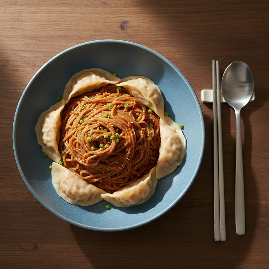 자취 냉면 만두